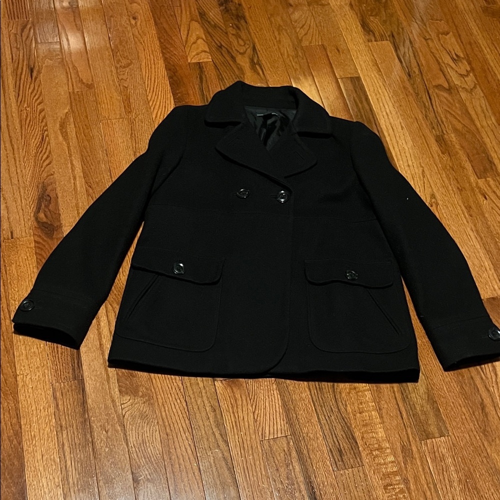 GAP Women's Black Peacoat